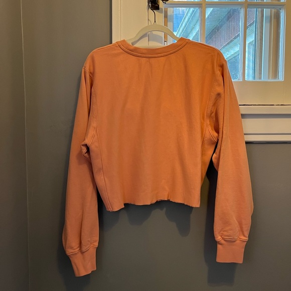 All Saints Navarre Cropped Sweatshirt.  Apricot.  Size Medium. - Picture 5 of 11